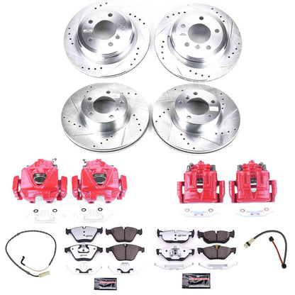 PowerStop Power Stop 08-10 BMW 328i Z26 Street Kit w/ Calipers - Front and Rear KC4104-26