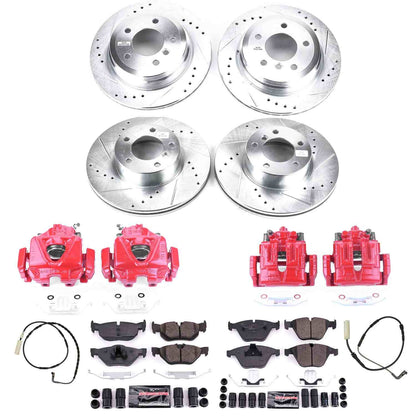 PowerStop Power Stop 08-10 BMW 328i Z23 Evolution Kit w/ Calipers - Front and Rear KC4104