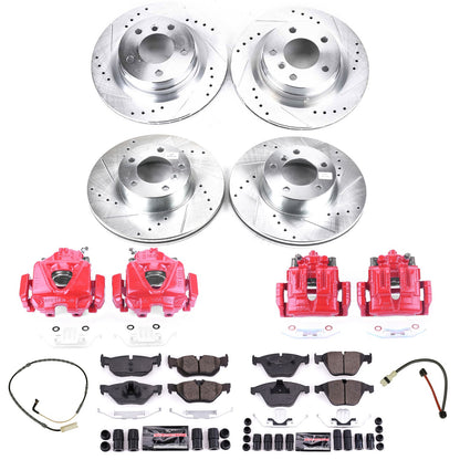PowerStop Power Stop 08-10 BMW 328i Z23 Evolution Kit w/ Calipers - Front and Rear KC4107