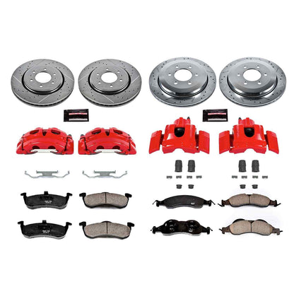 PowerStop Power Stop 07-09 Ford Expedition Z23 Evolution Kit w/ Calipers - Front and Rear KC4109