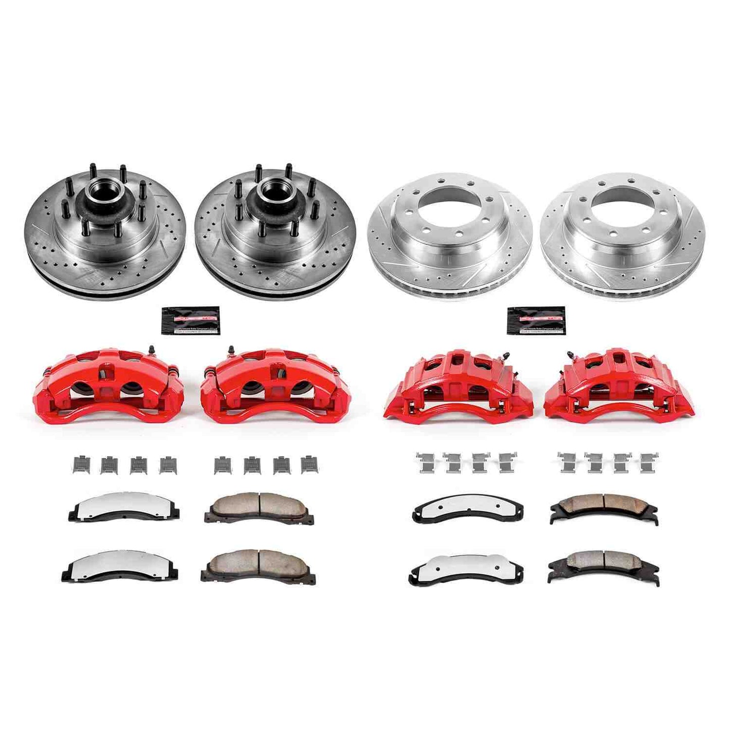 PowerStop Power Stop 08-14 Ford E-150 Z36 Truck and Tow Kit w/ Calipers - Front and Rear KC4131-36