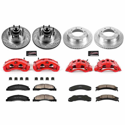 PowerStop Power Stop 08-14 Ford E-150 Z23 Evolution Kit w/ Calipers - Front and Rear KC4131