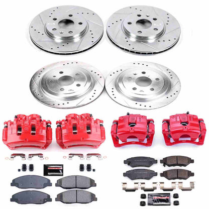 PowerStop Power Stop 08-09 Cadillac CTS Z23 Evolution Kit w/ Calipers - Front and Rear KC4134A