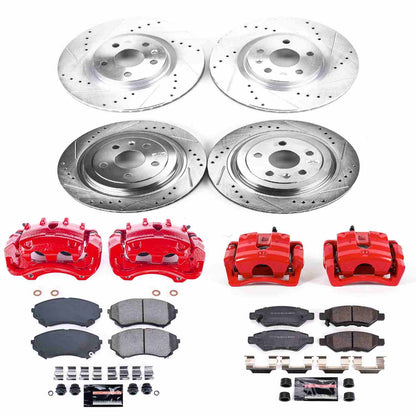PowerStop Power Stop 08-14 Cadillac CTS Z23 Evolution Kit w/ Calipers - Front and Rear KC4135