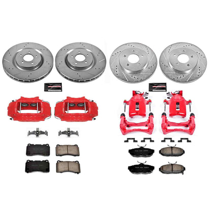 PowerStop Power Stop 11-14 Ford Mustang Z23 Evolution Kit w/ Calipers - Front and Rear KC4148