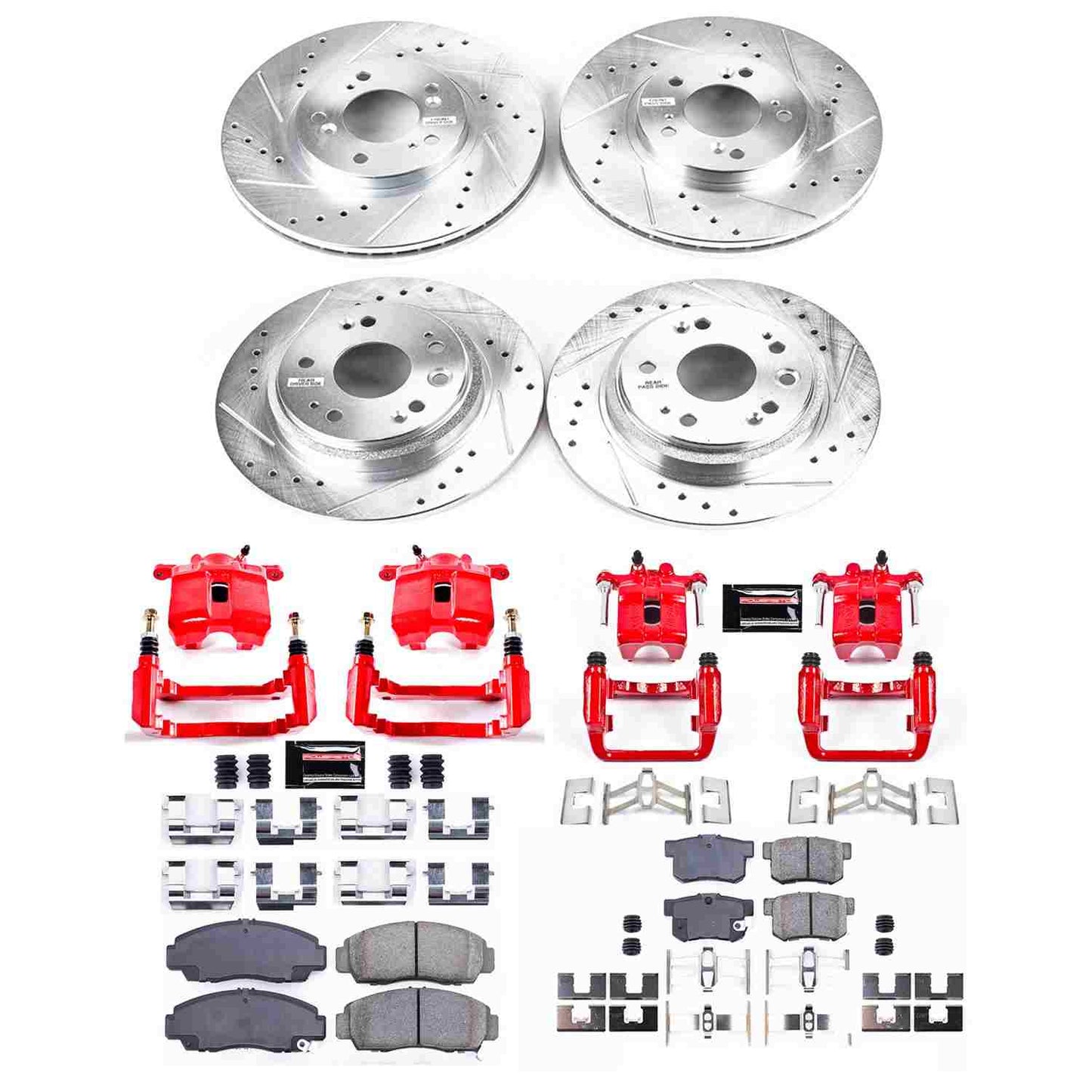 PowerStop Power Stop 02-04 Acura RL Z23 Evolution Kit w/ Calipers - Front and Rear KC4271