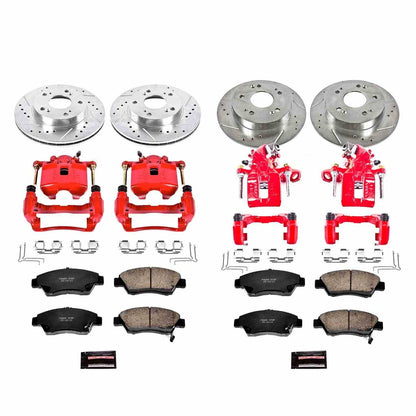 PowerStop Power Stop 09-11 Honda Civic Z23 Evolution Kit w/ Calipers - Front and Rear KC4276