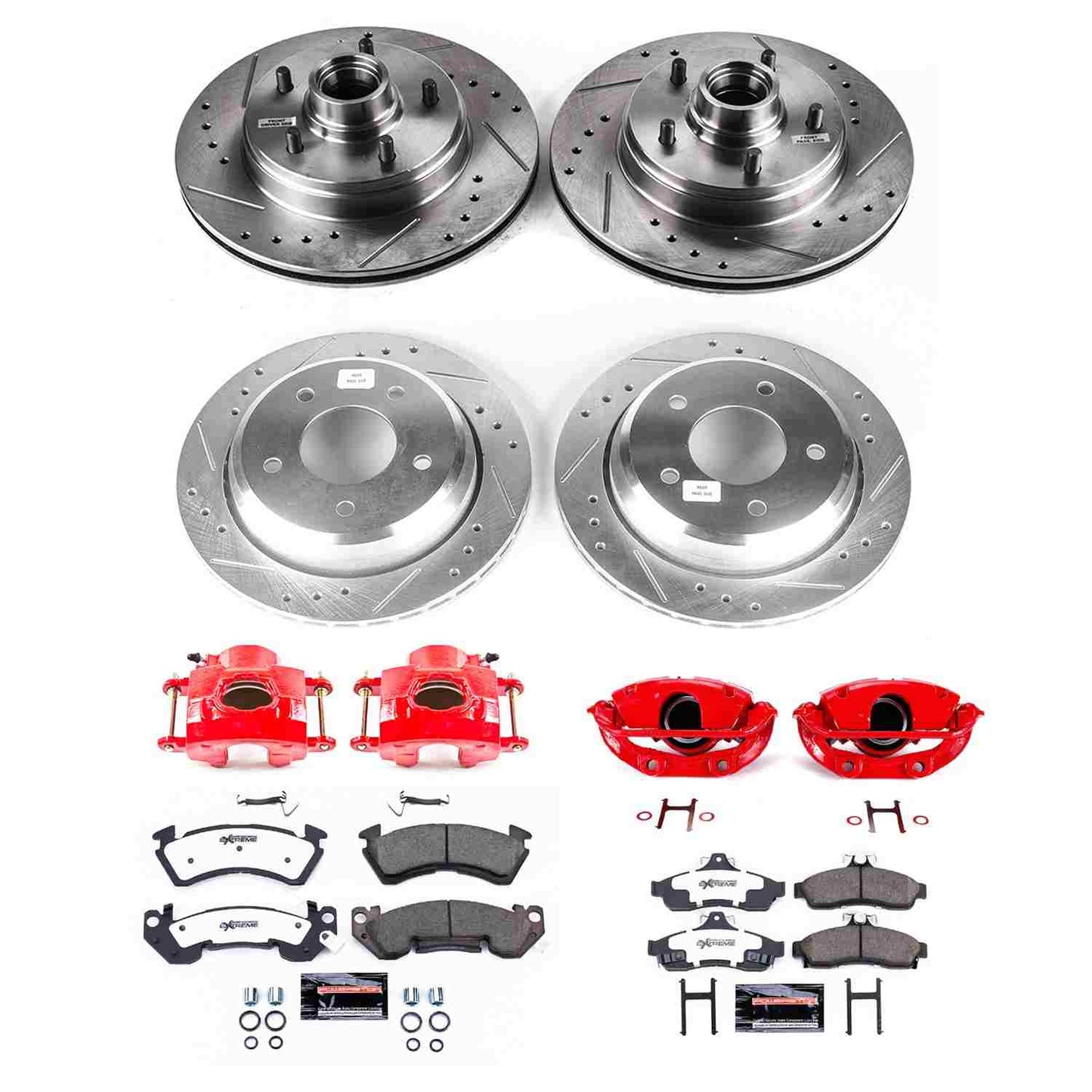 PowerStop Power Stop 94-96 Chevrolet Impala Z26 Street Kit w/ Calipers - Front and Rear KC4338-26