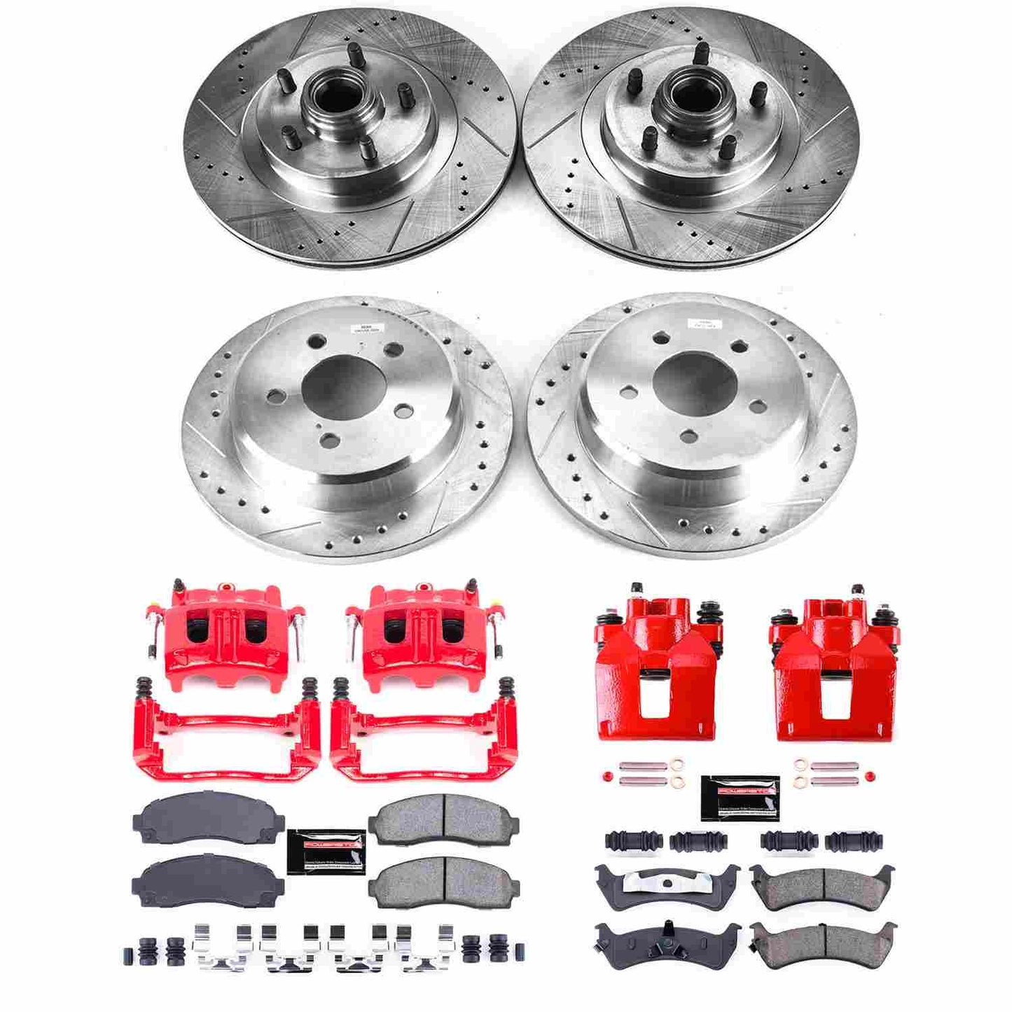 PowerStop Power Stop 01-02 Ford Explorer Sport Z23 Evolution Kit w/ Calipers - Front and Rear KC4356