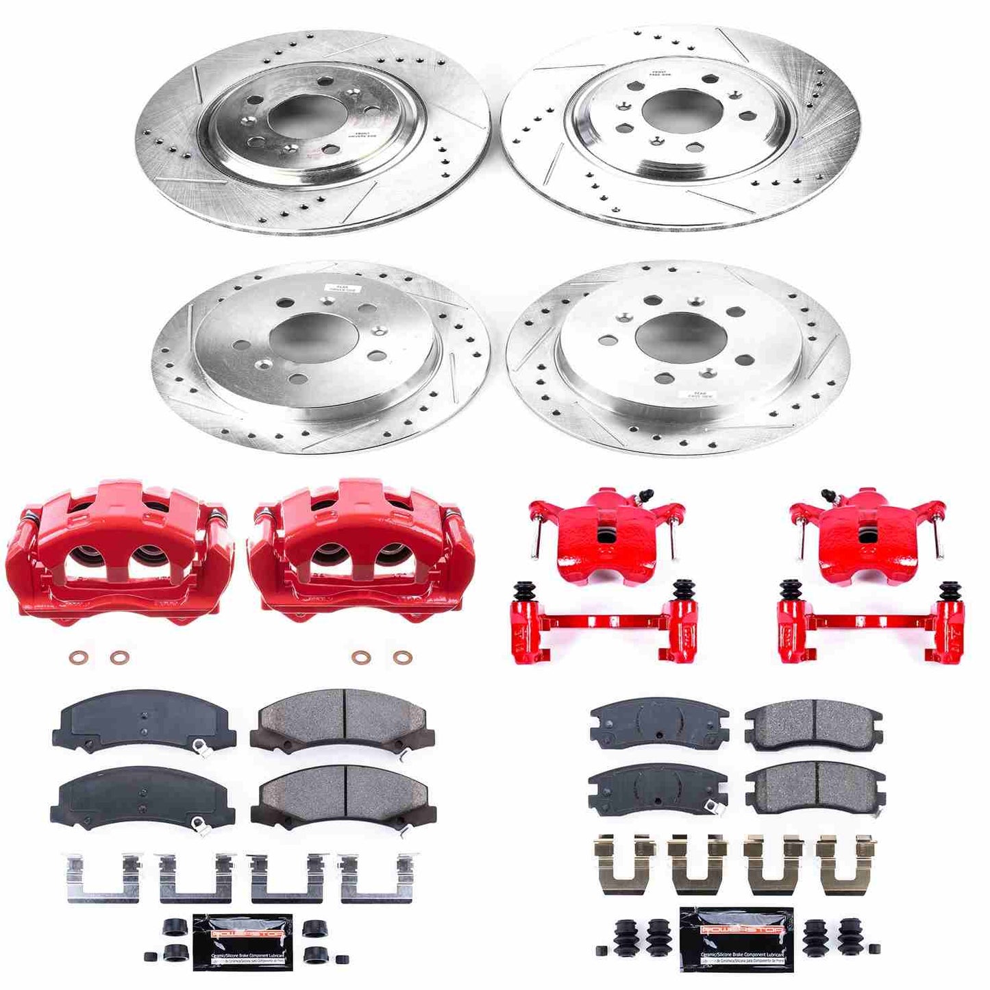 PowerStop Power Stop 08-09 Buick Allure Z23 Evolution Kit w/ Calipers - Front and Rear KC4377