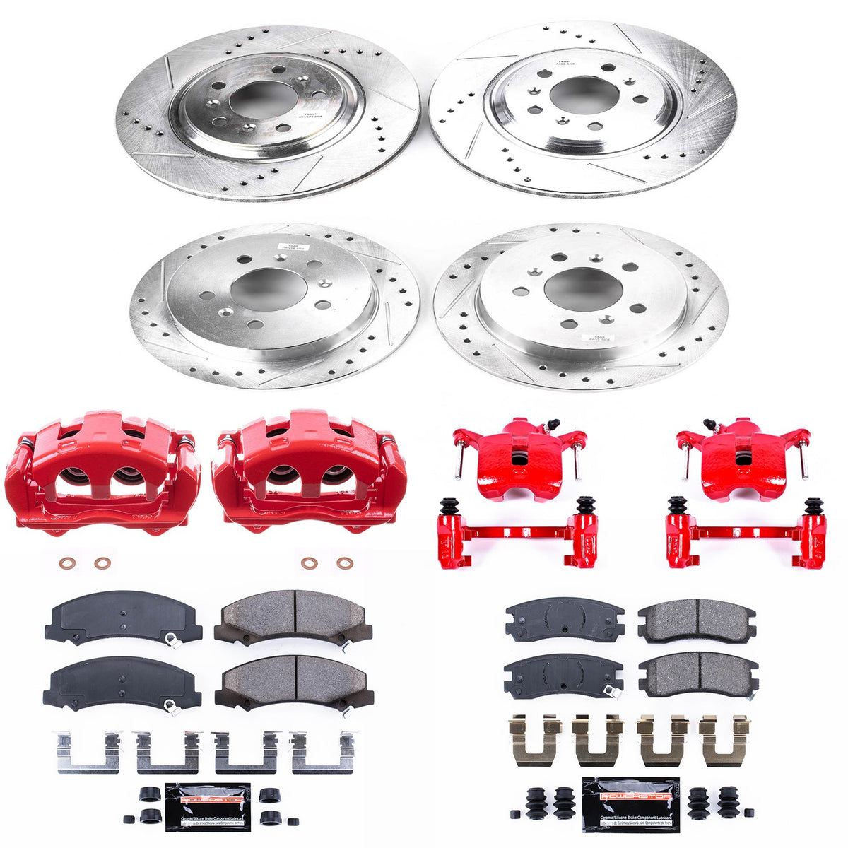 PowerStop Power Stop 08-09 Buick Allure Z23 Evolution Kit w/ Calipers - Front and Rear KC4377
