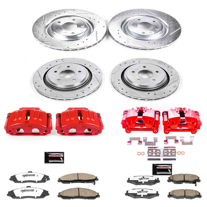PowerStop Power Stop 05-13 Chevrolet Corvette Front and Rear Z26 Street Kit w/Cals KC4400-26