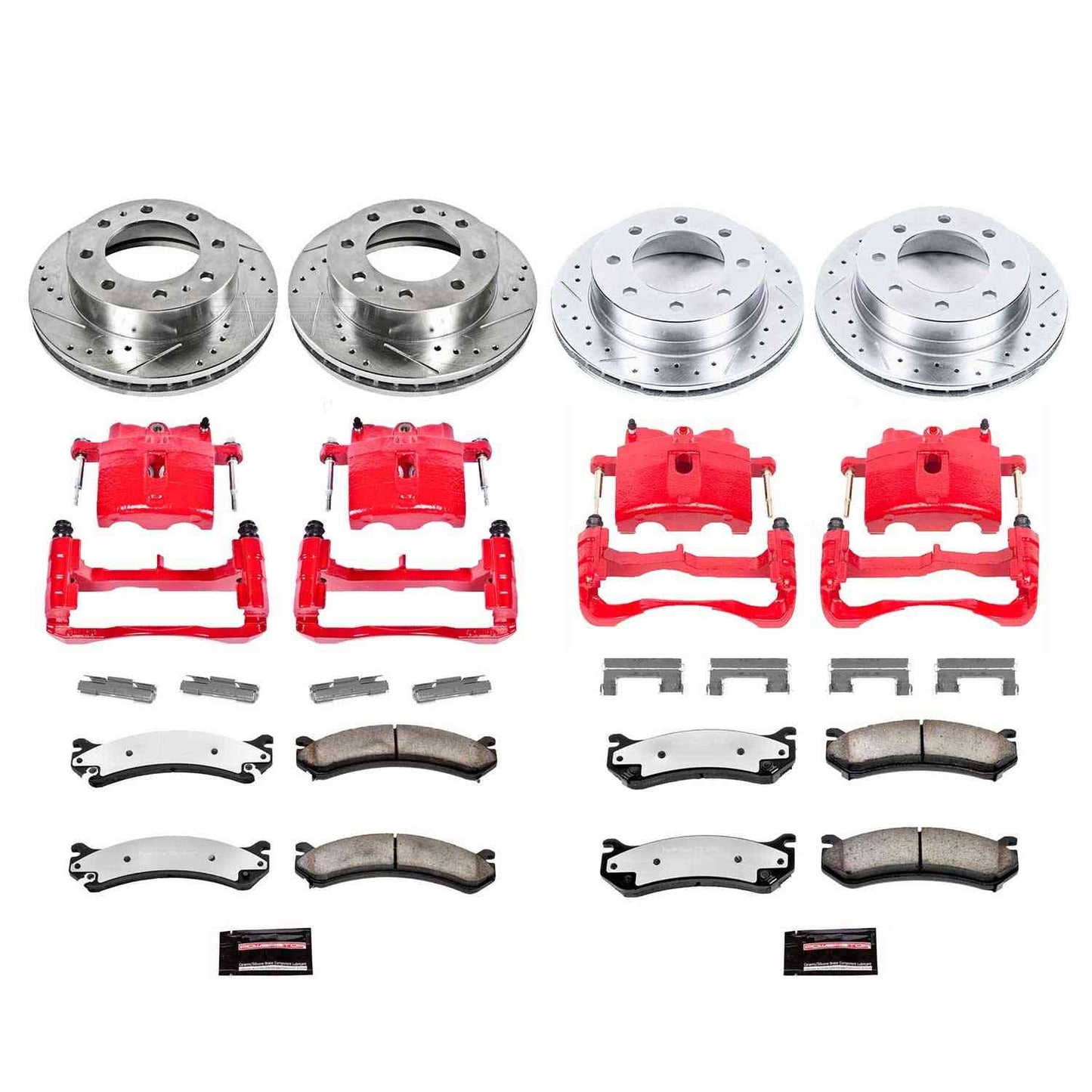 PowerStop Power Stop 2004 Chevrolet Silverado 2500 HD Z36 Truck and Tow Kit w/ Calipers - Front and Rear KC4423-36