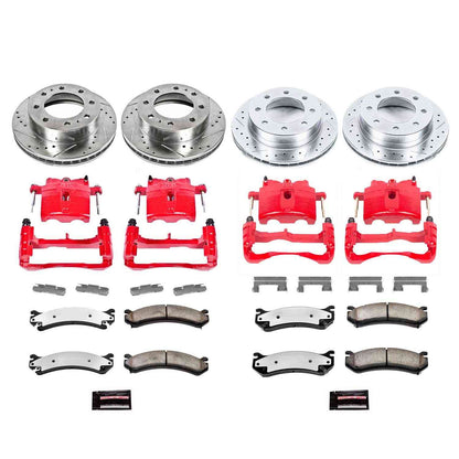 PowerStop Power Stop 2004 Chevrolet Silverado 2500 HD Z36 Truck and Tow Kit w/ Calipers - Front and Rear KC4423-36