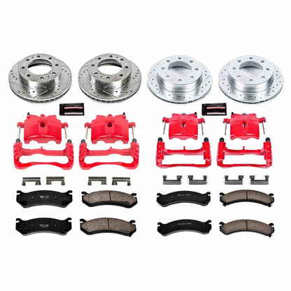 PowerStop Power Stop 2004 Chevrolet Silverado 2500 HD Z23 Evolution Kit w/ Calipers - Front and Rear KC4423