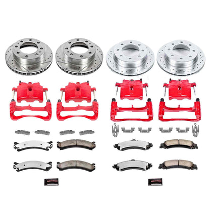 PowerStop Power Stop 2003 Chevrolet Silverado 1500 HD Z36 Truck and Tow Kit w/ Calipers - Front and Rear KC4426-36