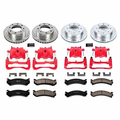 PowerStop Power Stop 2003 Chevrolet Silverado 1500 HD Z23 Evolution Kit w/ Calipers - Front and Rear KC4426
