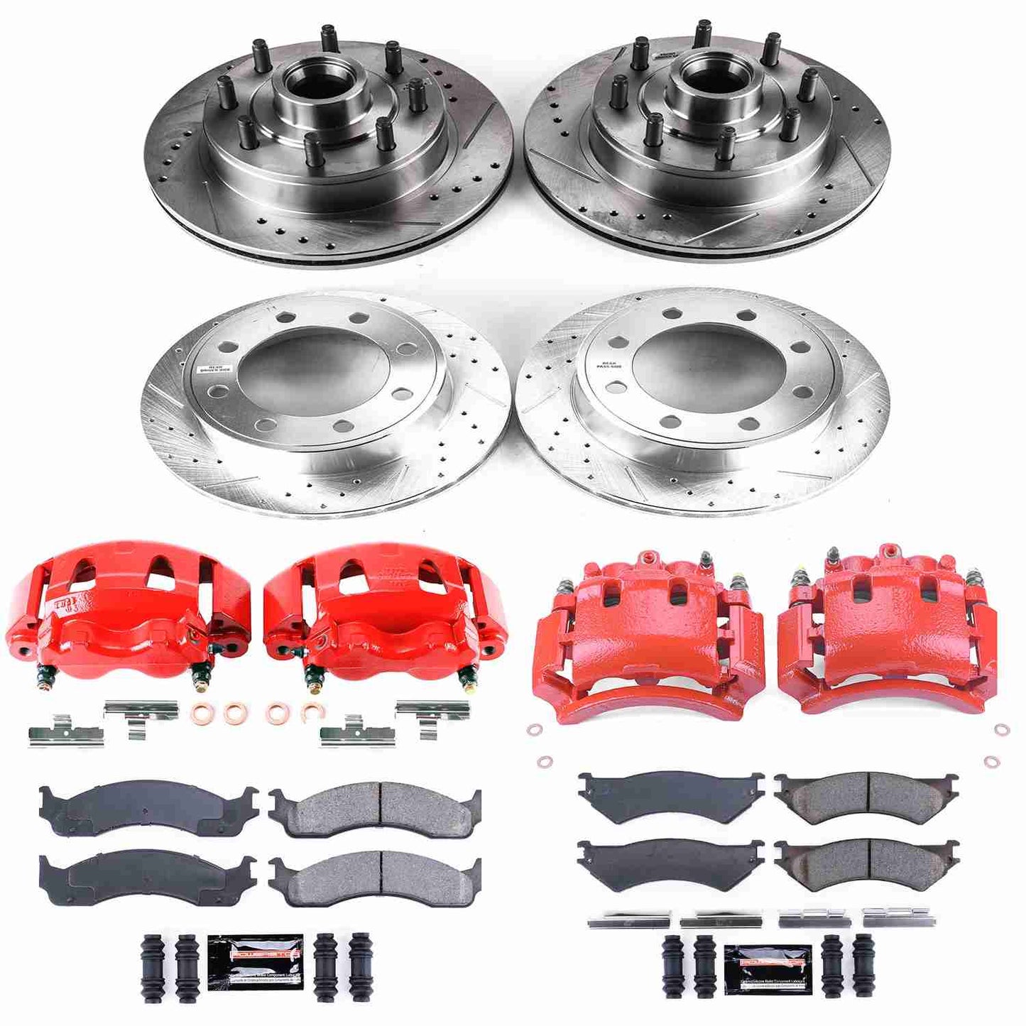 PowerStop Power Stop 2007 Ford E-150 Z23 Evolution Kit w/ Calipers - Front and Rear KC4434
