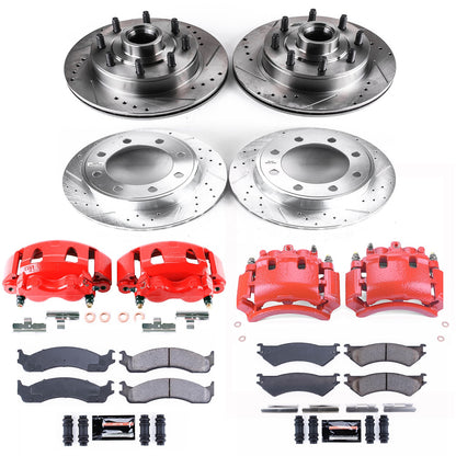 PowerStop Power Stop 2007 Ford E-150 Z23 Evolution Kit w/ Calipers - Front and Rear KC4434