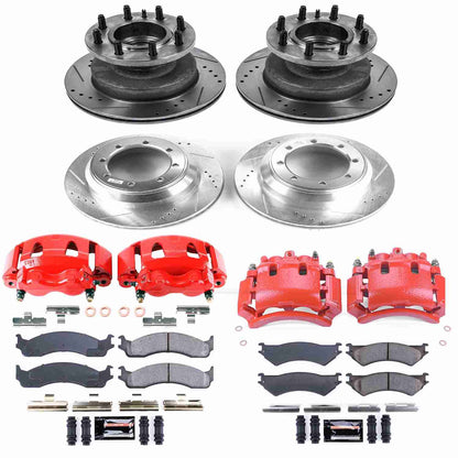 PowerStop Power Stop 03-05 Ford E-350 Club Wagon Z23 Evolution Kit w/ Calipers - Front and Rear KC4435