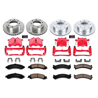 PowerStop Power Stop 2005 Chevrolet Silverado 1500 HD Z23 Evolution Kit w/ Calipers - Front and Rear KC4454