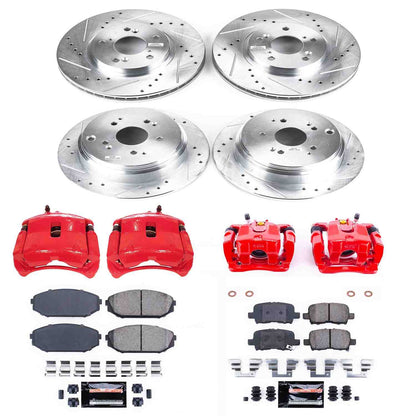 PowerStop Power Stop 02-04 Honda Odyssey Z23 Evolution Kit w/ Calipers - Front and Rear KC4459