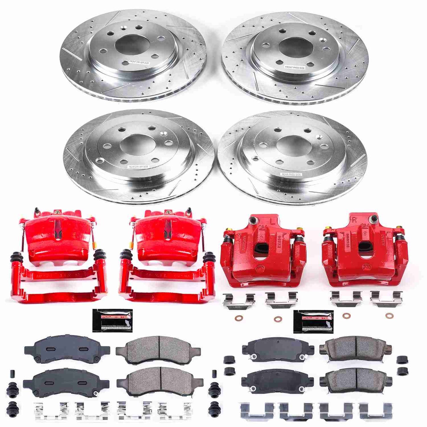 PowerStop Power Stop 08-17 Buick Enclave Z23 Evolution Kit w/ Calipers - Front and Rear KC4466