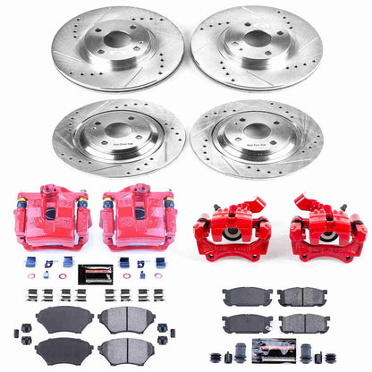 PowerStop Power Stop 01-05 Mazda Miata Z23 Evolution Kit w/ Calipers - Front and Rear KC4468