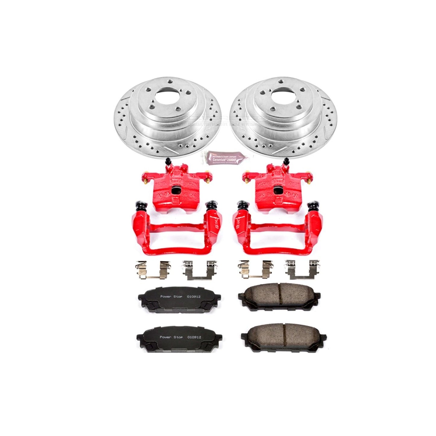 PowerStop Power Stop 05-06 Saab 9-2X Z23 Evolution Kit w/ Calipers - Rear KC447