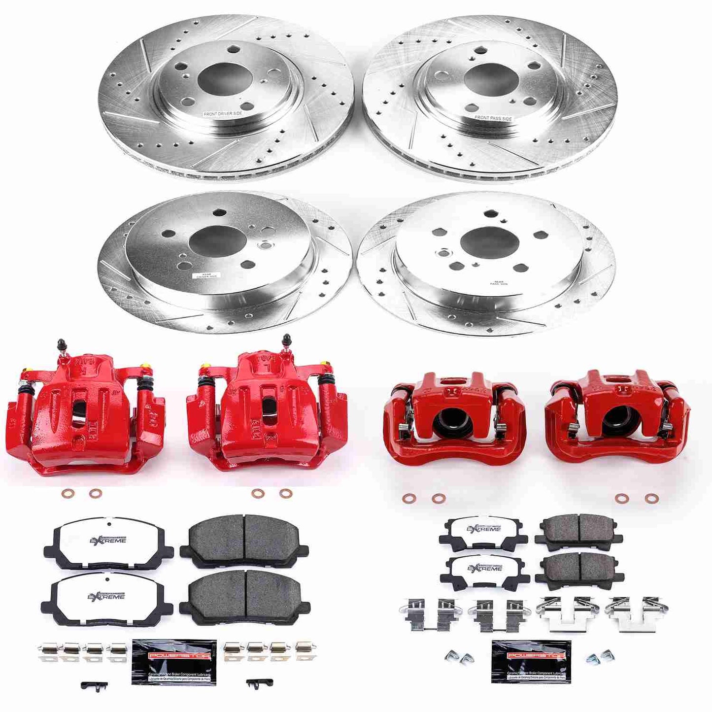 PowerStop Power Stop 04-07 Toyota High Lander Z36 Truck and Tow Kit w/ Calipers - Front and Rear KC4531-36