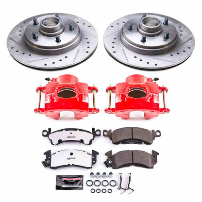 PowerStop Power Stop 77-90 Buick LeSabre Front Z26 Street Warrior Brake Kit w/Calipers KC4535-26