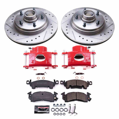 PowerStop Power Stop 1977 Cadillac Fleetwood Front Z23 Evolution Kit w/Calipers KC4535A