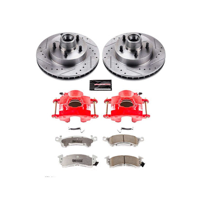 PowerStop Power Stop 79-84 Cadillac DeVille Front Z26 Street Warrior Brake Kit w/Calipers KC4539-26