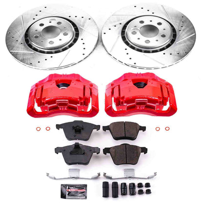 PowerStop Power Stop 03-14 Volvo XC90 Z23 Evolution Kit w/ Calipers - Front KC4552