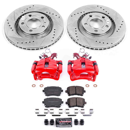 PowerStop Power Stop 04-09 Audi S4 Z23 Evolution Kit w/ Calipers - Rear KC4564