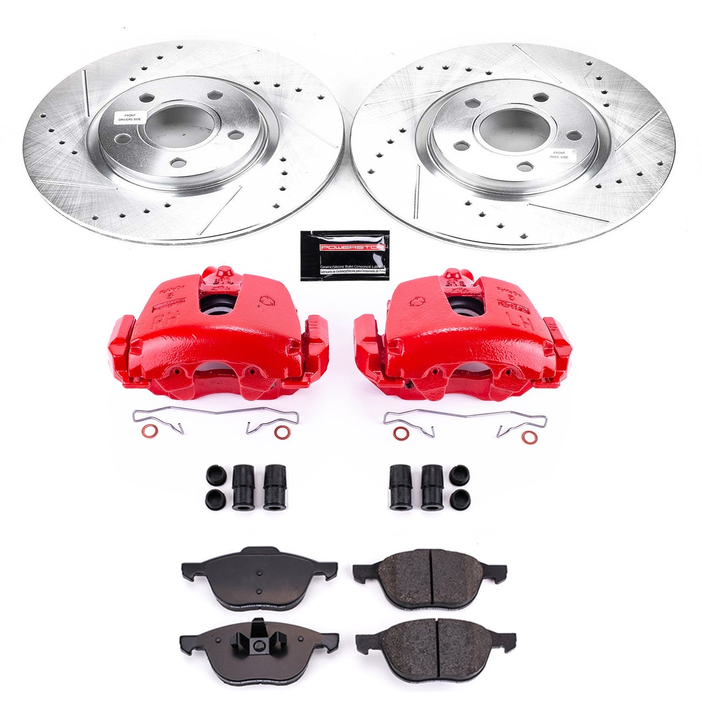 PowerStop Power Stop 2017 Ford Escape Z23 Evolution Kit w/ Calipers - Front KC4575A