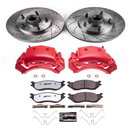 PowerStop Power Stop 04-06 Ford E-150 Front Z36 Truck & Tow Brake Kit w/Calipers KC4578-36