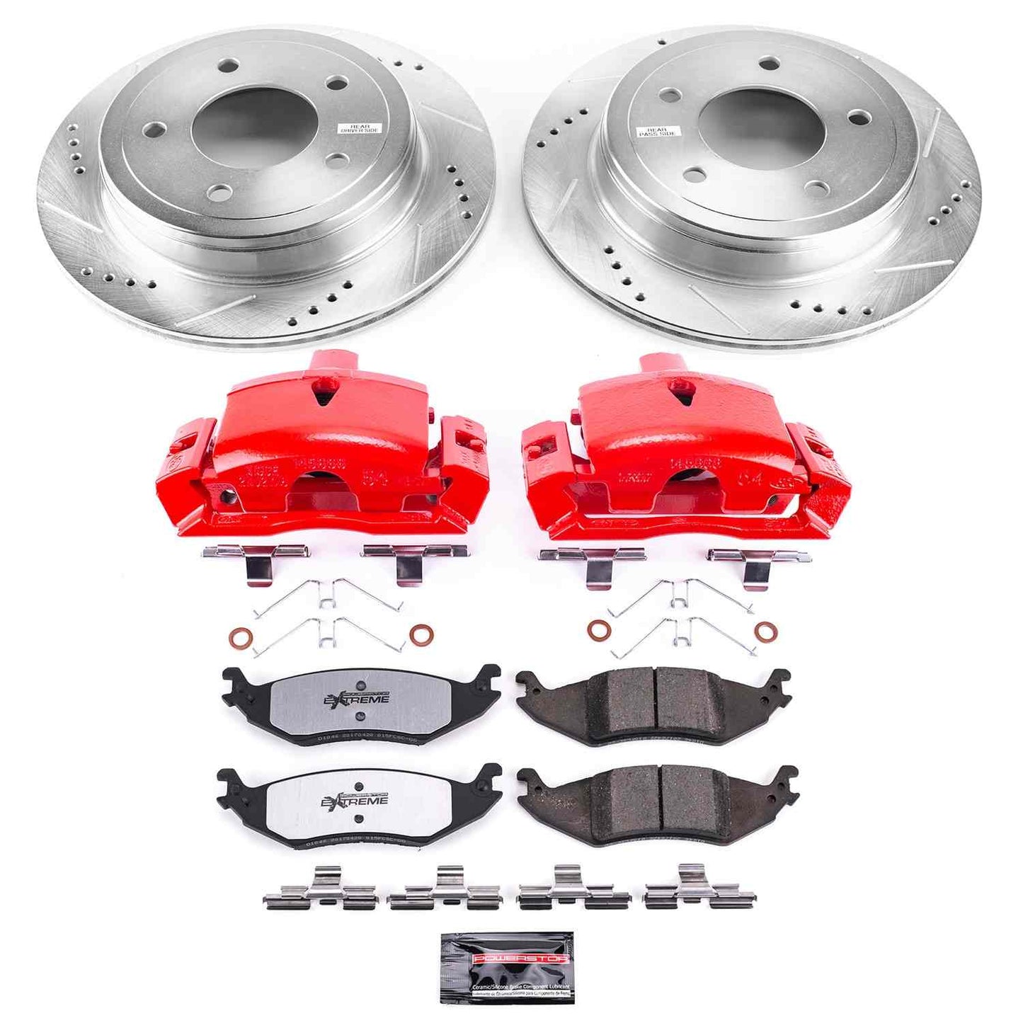 PowerStop Power Stop 04-06 Ford E-150 Rear Z36 Truck & Tow Brake Kit w/Calipers KC4579-36