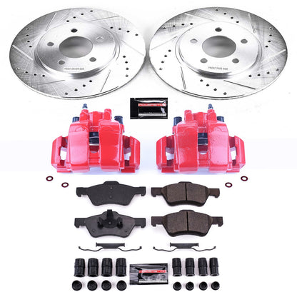PowerStop Power Stop 07-10 Ford Escape Z23 Evolution Kit w/ Calipers - Front KC4580A