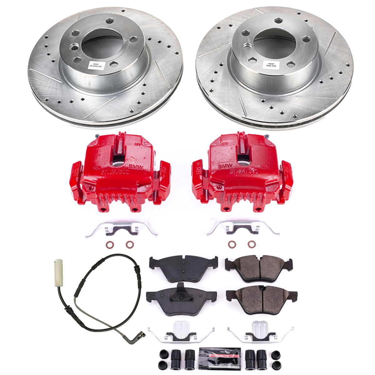 PowerStop Power Stop 2007 BMW 328i Z23 Evolution Kit w/ Calipers - Front KC4590