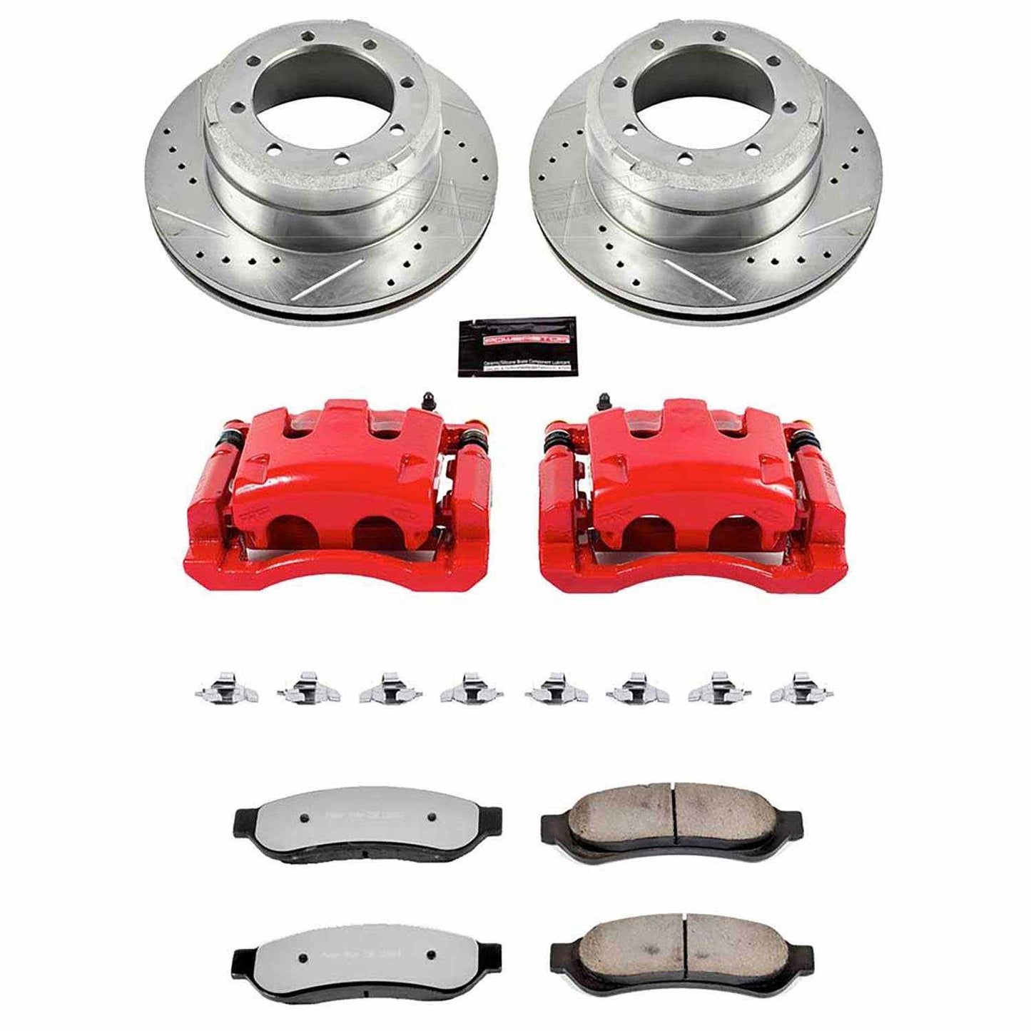 PowerStop Power Stop 05-10 Ford F-350 Super Duty Rear Z36 Truck & Tow Brake Kit w/Calipers KC4593-36