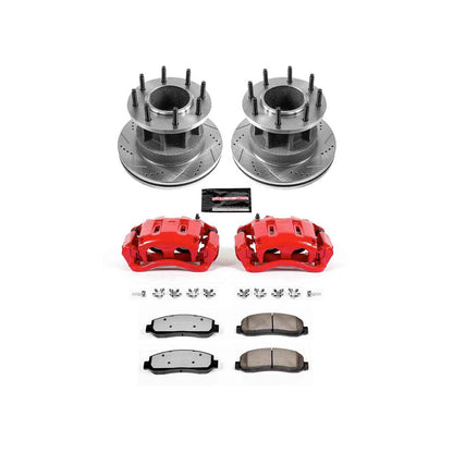 PowerStop Power Stop 07-11 Ford F-350 Super Duty Front Z36 Truck & Tow Brake Kit w/Calipers KC4595-36