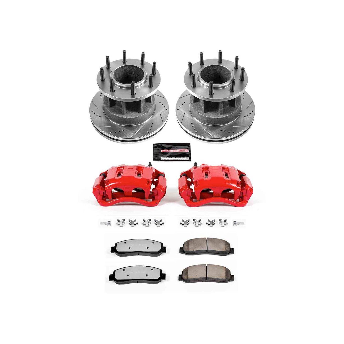 PowerStop Power Stop 07-11 Ford F-350 Super Duty Front Z36 Truck & Tow Brake Kit w/Calipers KC4595-36