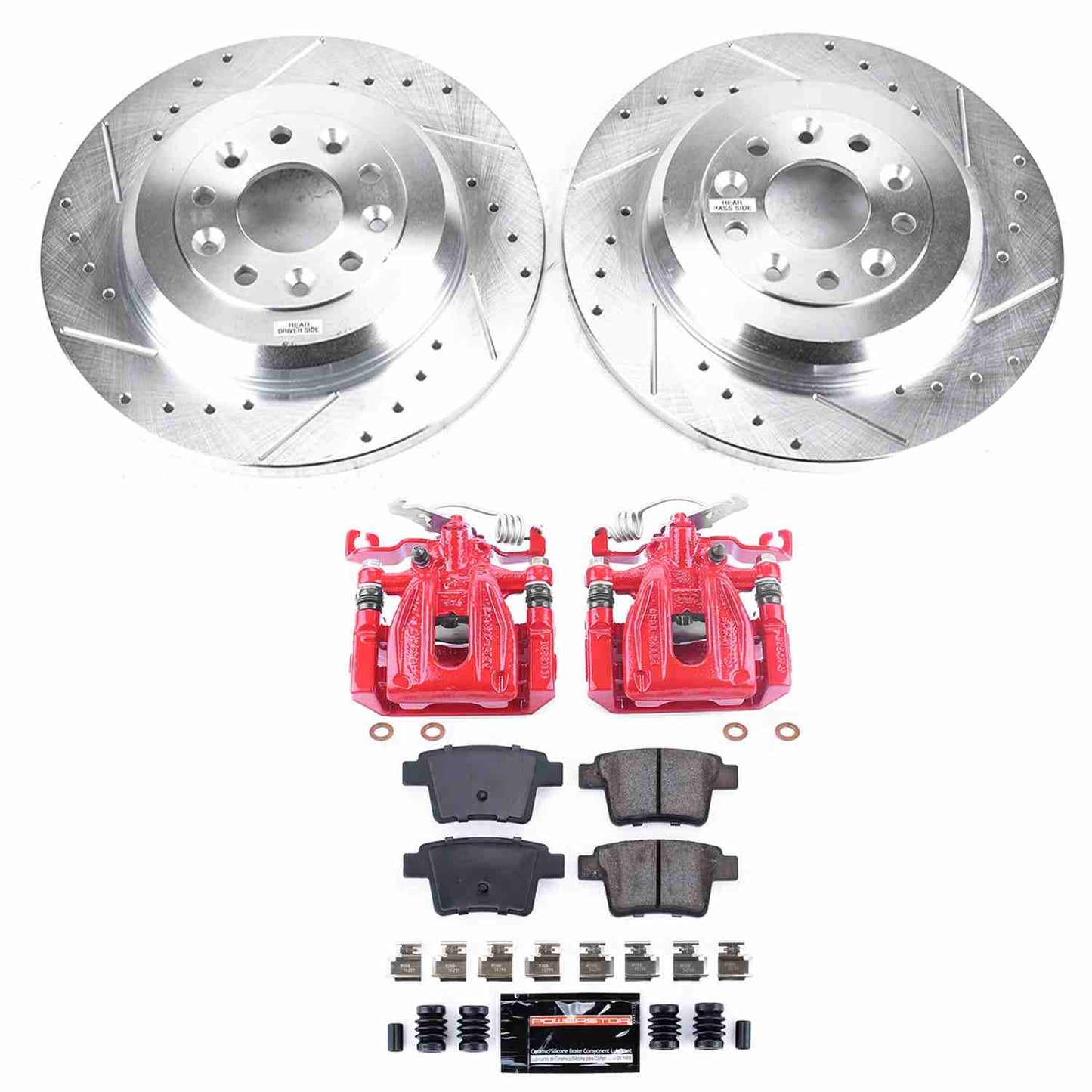 PowerStop Power Stop 05-07 Ford Five Hundred Z23 Evolution Kit w/ Calipers - Rear KC4600
