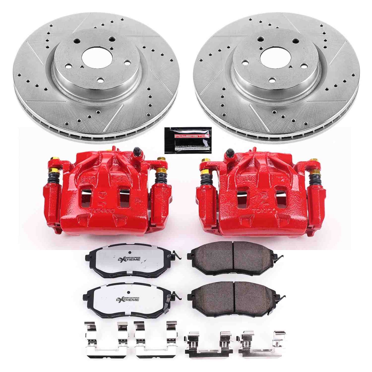 PowerStop Power Stop 06-07 Subaru B9 Tribeca Front Z26 Street Warrior Brake Kit w/Calipers KC4603-26