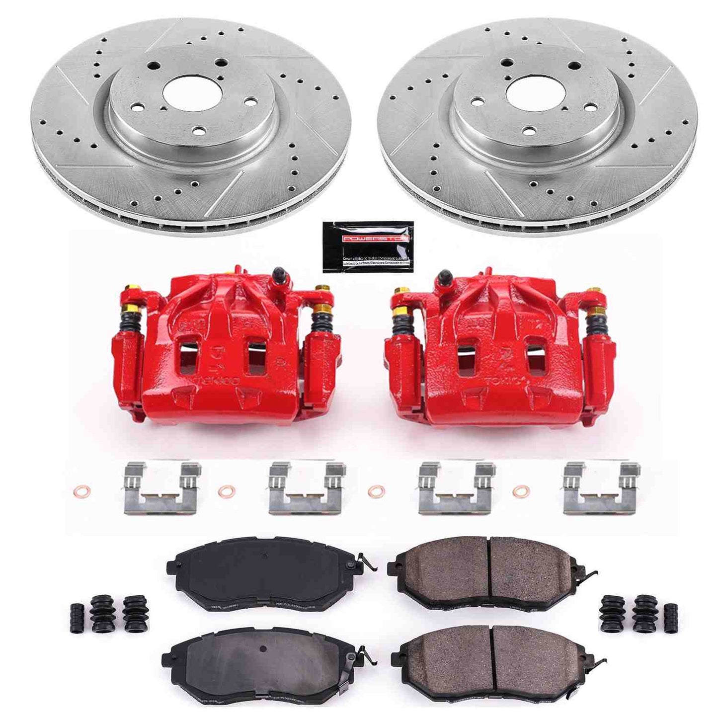 PowerStop Power Stop 06-07 Subaru B9 Tribeca Z23 Evolution Kit w/ Calipers - Front KC4603