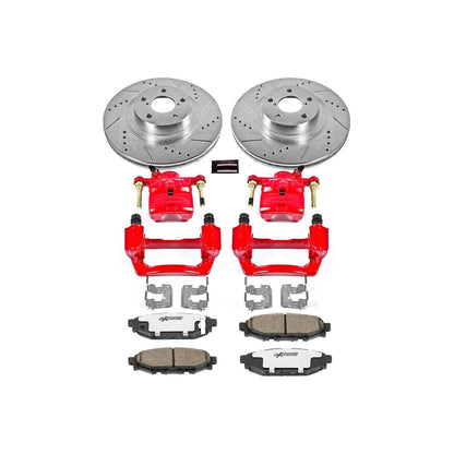 PowerStop Power Stop 09-13 Subaru Forester Rear Z26 Street Warrior Brake Kit w/Calipers KC4631-26