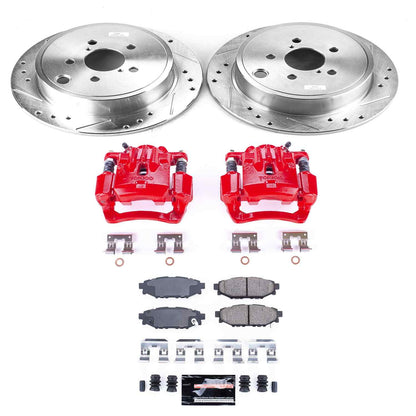 PowerStop Power Stop 10-14 Subaru Legacy Z23 Evolution Kit w/ Calipers - Rear KC4631A