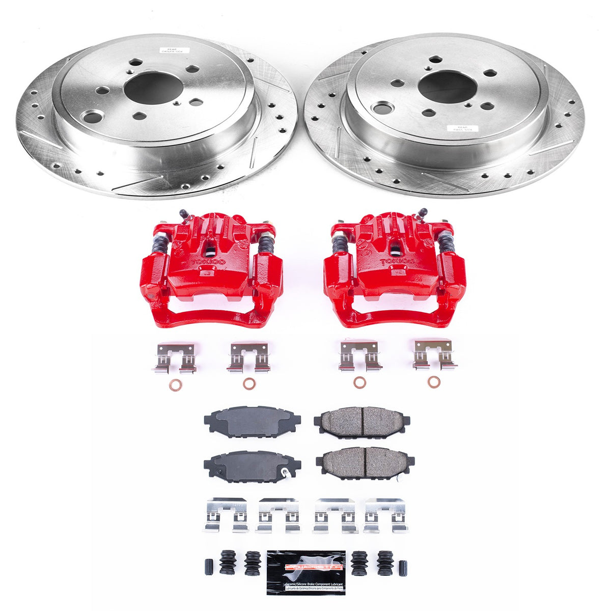 PowerStop Power Stop 10-14 Subaru Legacy Z23 Evolution Kit w/ Calipers - Rear KC4631A