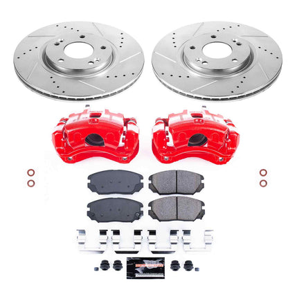 PowerStop Power Stop 09-11 Hyundai Azera Z23 Evolution Kit w/ Calipers - Front KC4646A